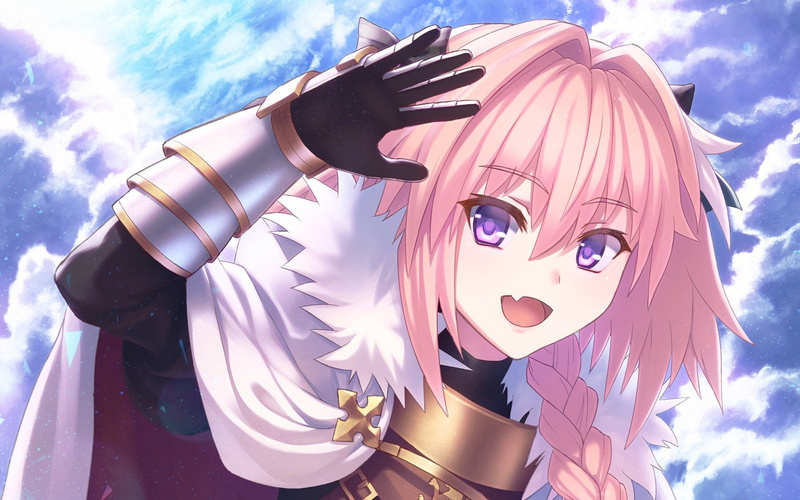 male likeness, sunlight, 1080P, sculpture, Fate Series, statue, pink color, day, creativity, representation, outdoors, Rider of Black (Fate/Apocrypha)