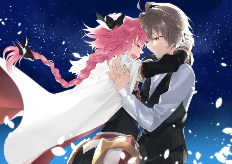 animal wildlife, young women, flag, lifestyles, childhood, young adult, women, pink hair, fate apocrypha, rider of black, blue, leisure activity, tears