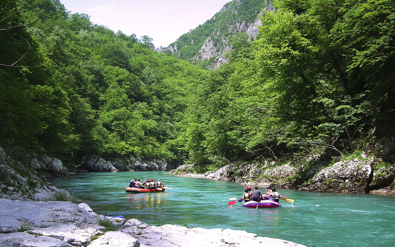 tara, montenegro, boats, 2K