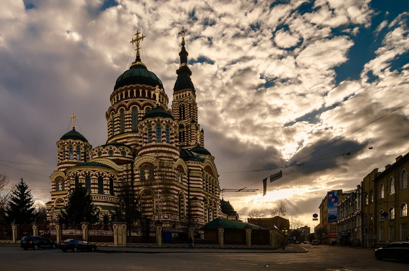 kharkov, ukraine, 2K, cathedral, building, annunciation, church