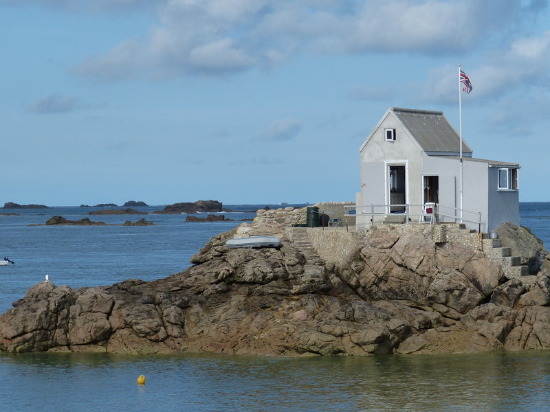 scenics - nature, no people, island of jersey, day, lonely, france, atlantic, building, rock, built structure, nature, united kingdom, les ecrehous, building exterior
