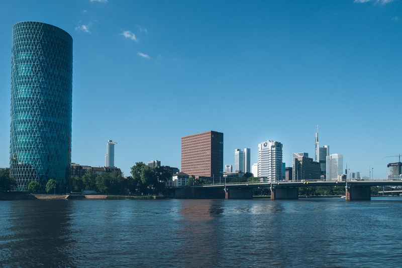 waterfront, 1080P, hesse, outdoors, skyline, urban Scene, frankfurt, financial district, city, no people, urban Skyline, architecture, tower, center, landscape