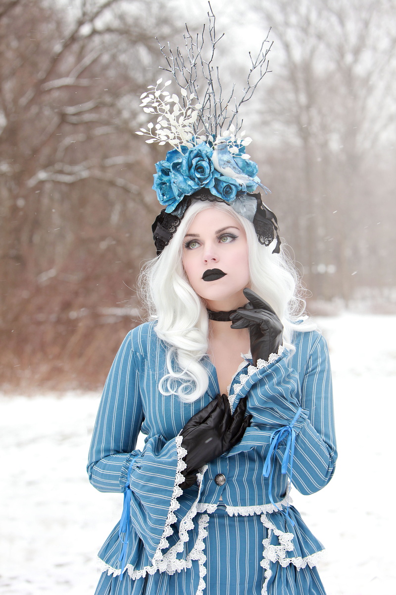 model, young adult, snow, long, beauty, portrait, cold temperature, winter, standing, frost, cold, costume, real people, wearing, pose, make-up, wear, fun