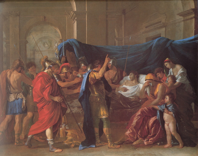 The Death Of Germanicus, Poussin The Death Of Germanicus, 4K, Nicolas Poussin, classicism, 1627