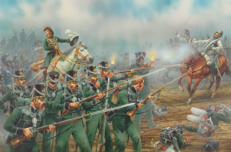 weapons, 1080P, Patriotic war, war, artwork, shots, 1812., soldiers, officers, figure, art, battle