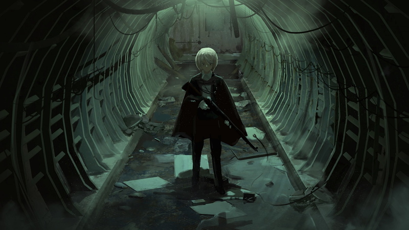 1080P, weapons, the tunnel, guy, art, faiz azhar, anime