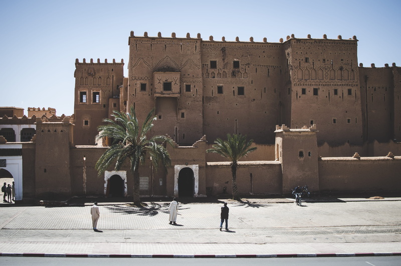 the kasbah taourirt, landmark, fortification, concrete, travel, the past, sky, town, travel destinations, architecture, nature, morocco, people, outdoors