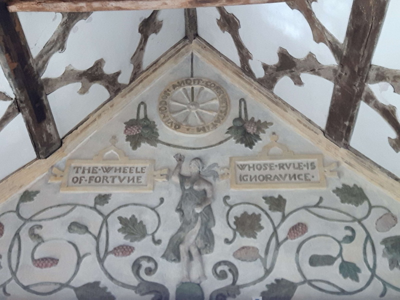 building, tudor, ornate, no people, representation, 2K, 16th century, mural, elizabethan, creativity, manor house, plaster, clock, plaster work, the past