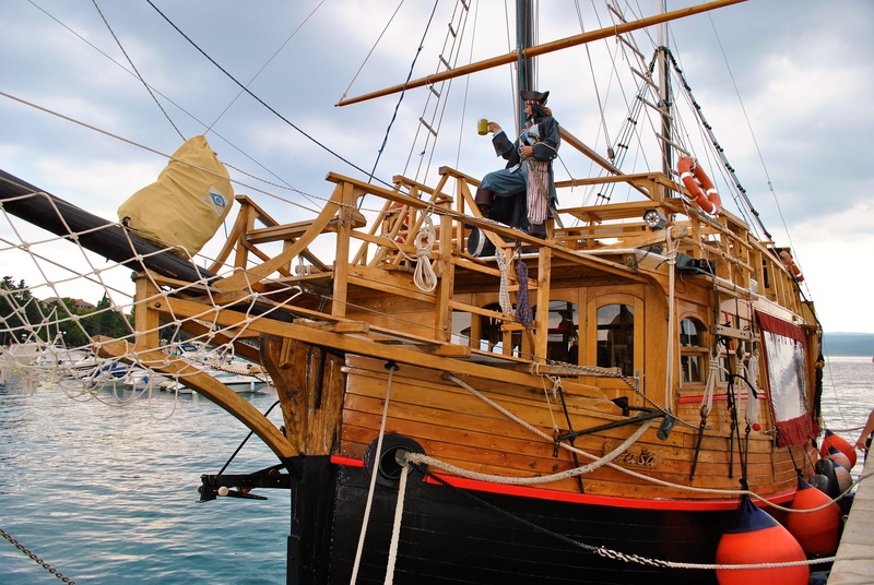 nature, 4K, transportation, sailing, travel, croatia, sailing ship, pasha, fisherman, moored, sky, rigging, cloud - sky, fishing boat, rope, fishing industry