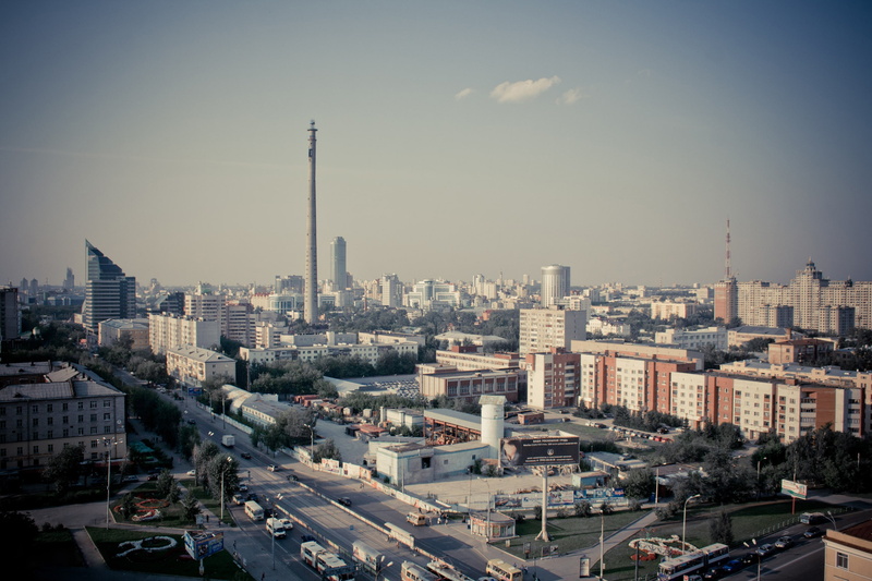 area, Ekaterinburg, home, Ural, lights, video, megapolis, the building, photo, city, backlight, bridge, street, panorama, roof, Pasha Fedorov, glow, administration
