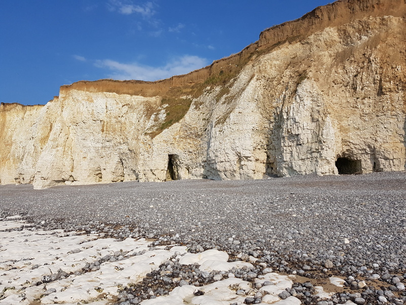 gravel, sand-lime brick, mountain range, beach, blue, rocky coast, arid climate, solid, tranquil scene, blue sky, beauty in nature, normandy, nature, seashore