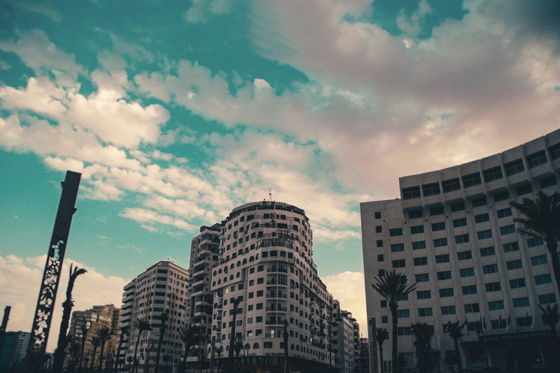 day, low angle view, skyscraper, building, built structure, photographe, no people, 4K, nature, travel destinations, morocco, architecture, city, office