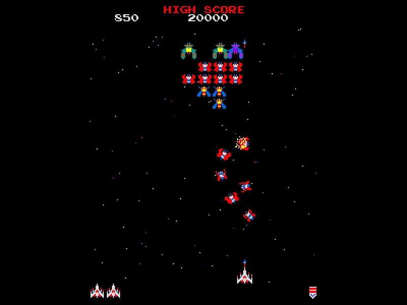 Galaga, Video Game, 720P