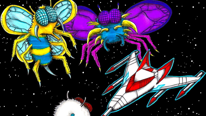 animal representation, galaga, 1080P, low angle view, representation, festival, arts culture and entertainment, multi colored, art and craft, animal wildlife