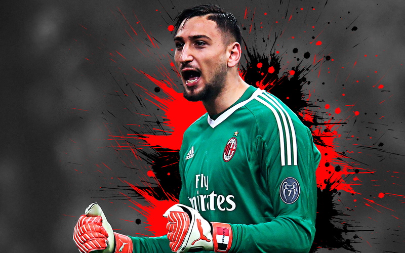 A.C. Milan, Gianluigi Donnarumma, Italian, Soccer, 4K