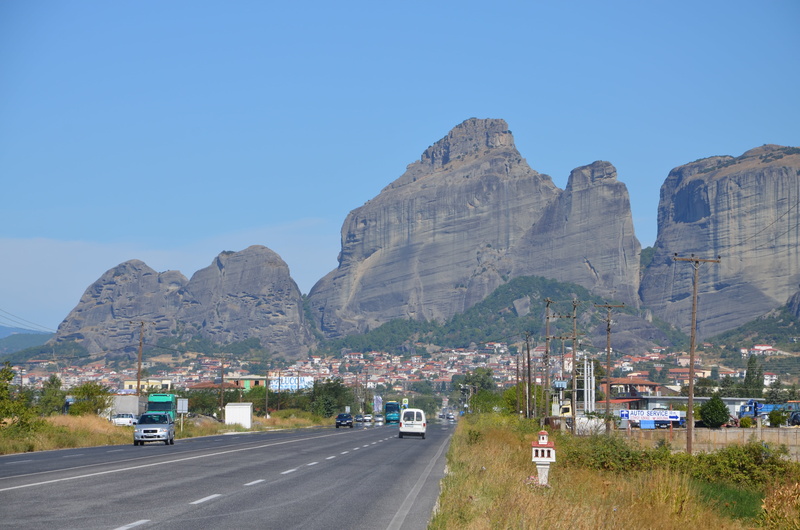 landmark, christian, travel destinations, cliff, thessaly, unique, mode of transportation, scenics - nature, transportation, solid, meteora, formation
