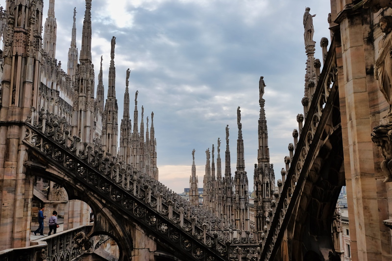 metropolis, city, tower, dramatic, duomo, connection, church, building, spire, cloud - sky, travel, the past, outdoors, travel destinations, milano, place of worship