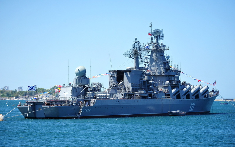 russian cruiser moskva, 1080P