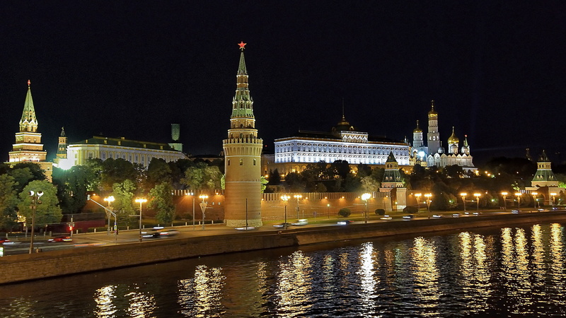 outdoors, architecture, tower, building, river, tree, building exterior, no people, 5K, reflection, religion, place of worship, water, nature, moscow