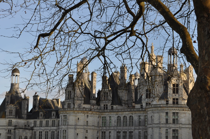 loire valley, roof, building, day, outdoors, low angle view, sky, representation, no people, built structure, royal castle, travel destinations, 2K, human representation