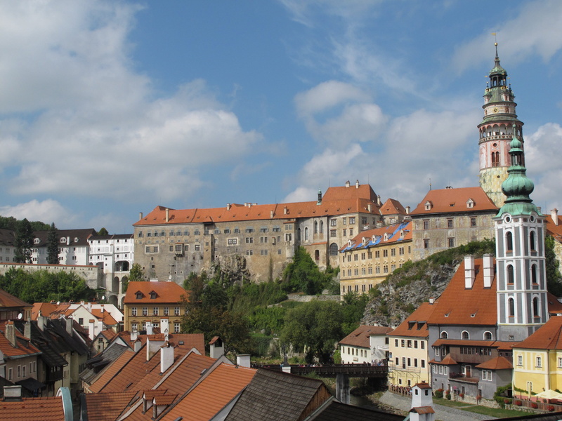 roofs, residential district, no people, old houses, castle cesky, house, krumlov, built structure, outdoors, cesky krumlov, day, town, old town, travel destinations