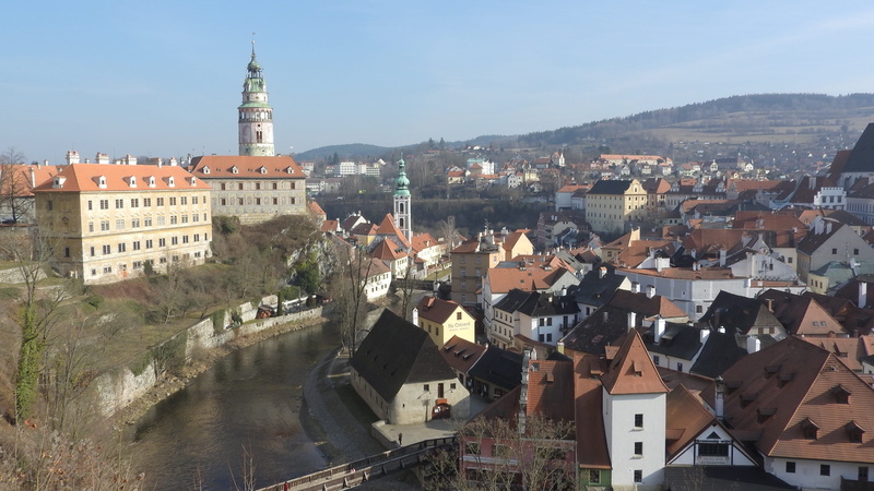 unesco, residential district, townscape, view, river, religion, czech republic, town, building, tourism, 4K, tower, built structure, krumlov, cityscape