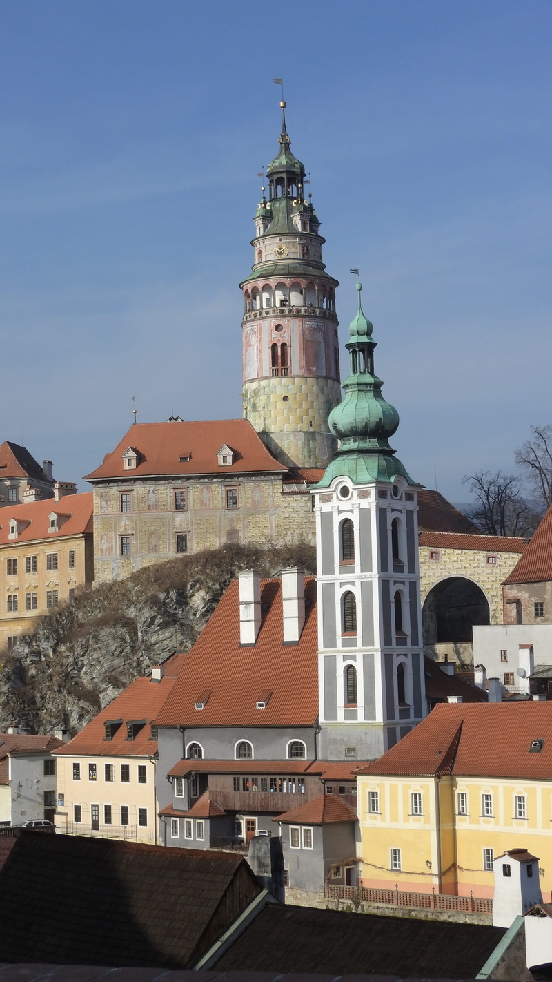 built structure, spirituality, belief, outdoors, history, 4K, townscape, krumlov, dome, town, no people, building, czech krumlov, castle, residential district