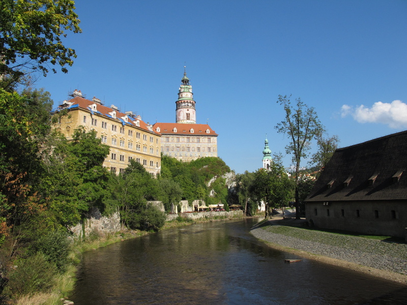 castle, history, český krumlov, water, tourism, nature, travel destinations, cesky krumlov, building, travel, plant, built structure, the past, old town