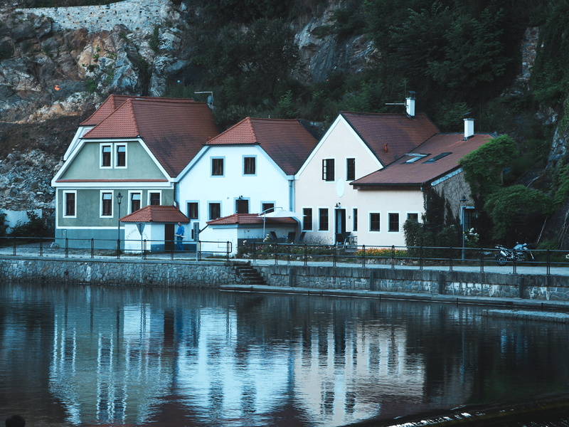 water, clean, day, cesky krumlov, lake, mood, reflection, visual, nature, no people, travel, contrast, prague, wanderlust, house, český krumlov, built structure