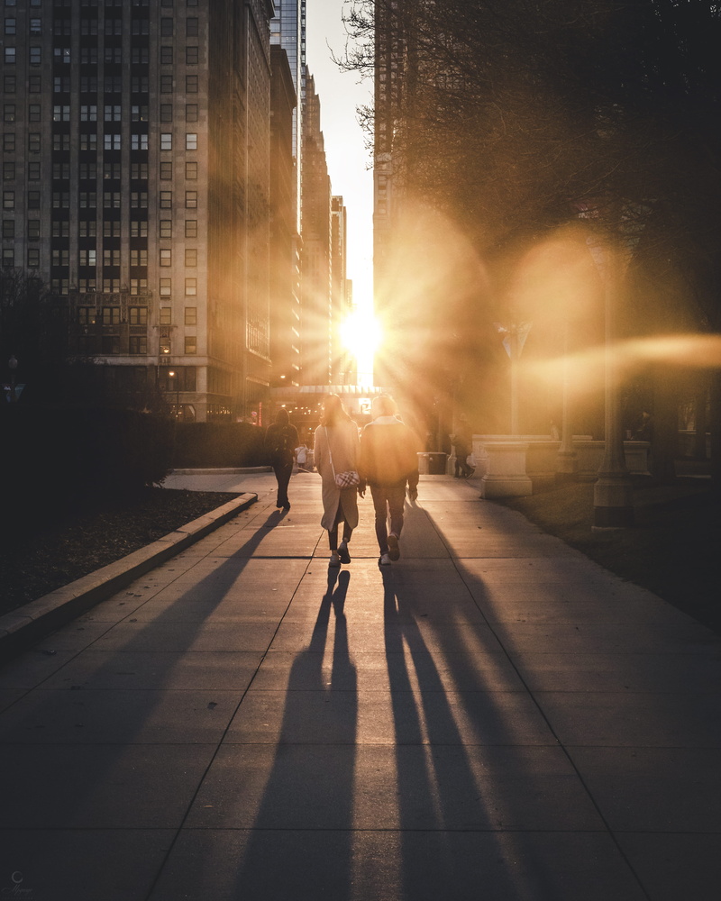 sun, sunlight, men, 5K, sunset, sky, transportation, building exterior, sunrise, city, city life, outdoors, architecture, nature, ray, road, urban, shadow