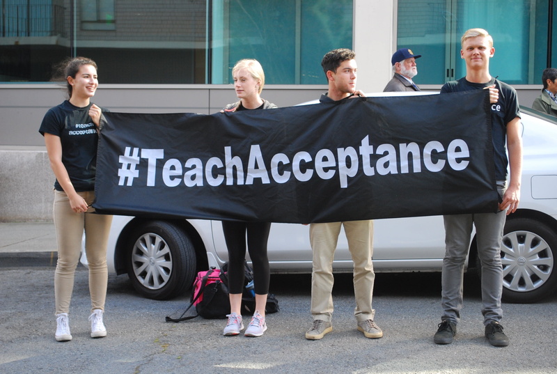 group of people, tolerance, holding, liberty, banner, women, outdoors, support, day, rights, democracy, full length, built structure, adult, homosexuality