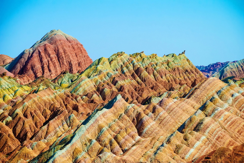 sunset, canyon, travel Destinations, scenics - nature, dry, remote, sand, zhangye, eroded, land, asia, sky, scenics, extreme Terrain, mountain, sandstone
