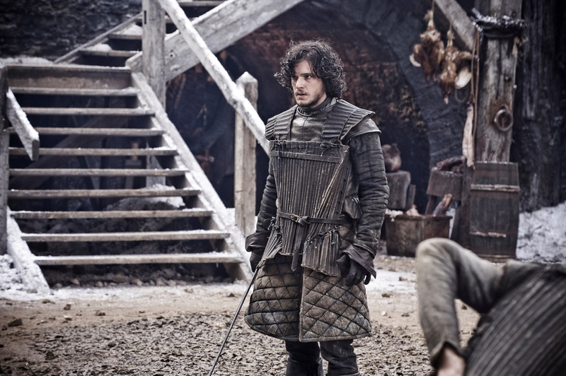 outdoors, day, built structure, casual clothing, staircase, young women, contemplation, leisure activity, ruined, steps and staircases, real people, kit harington game of thrones picture
