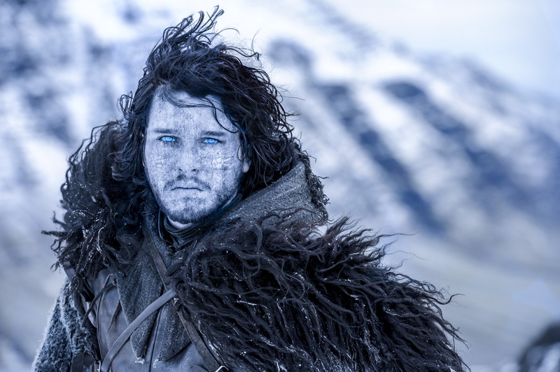 4K, outdoors, Azor Ahai, TV, artwork, portrait, fantasy Art, scarf, tree, warm clothing, focus on foreground, Jon Snow, one person, snow, winter, White Walkers