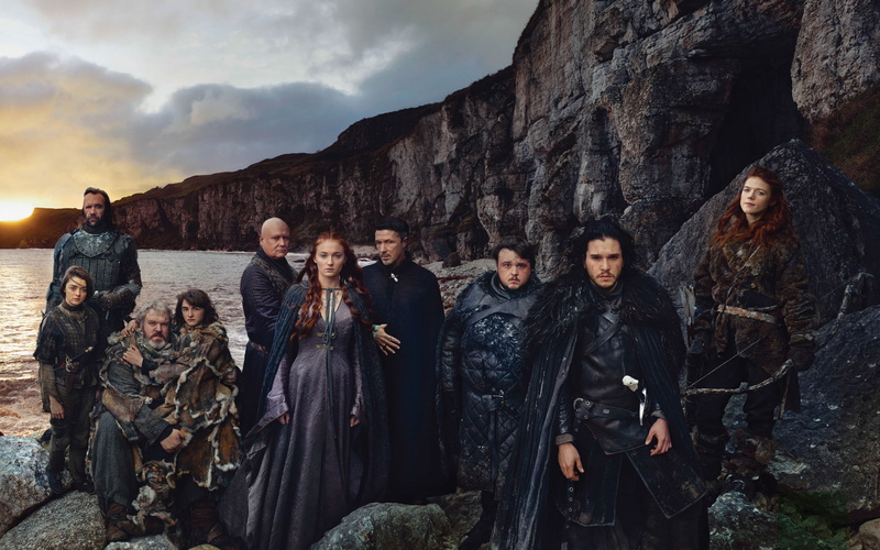 download 4k 3840x2400 game of thrones, kristian nairn, rose leslie, conleth hill, sophie turner, aidan gillen, maisie williams, john bradley, 4K, kit harington