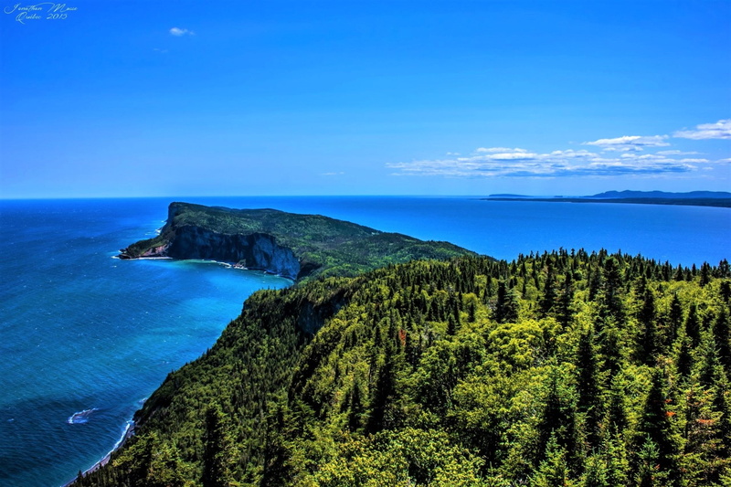 Forillon National Park, Quebec, 1080P, Forest, Canada, Green, Cliff, Sea, Earth, Horizon, Ocean