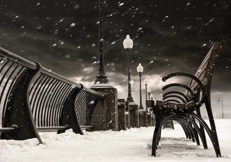 1080P, city, montral, winter, bridges, nature and landscapes, quebec, canada, snow, liht, night, architectur
