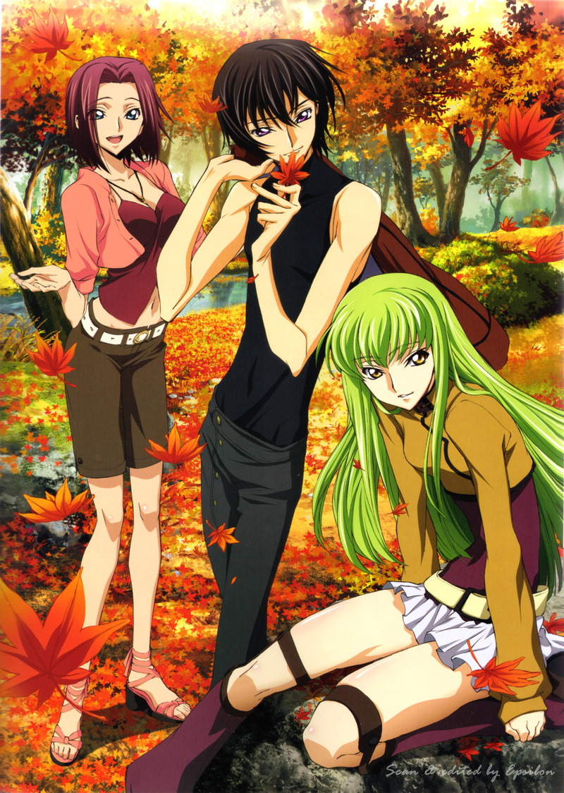 hd, art, lamperouge, kallen, code, 5K, Stadtfeld Kallen, Lamperouge Lelouch, geass, Code Geass, C.C., stadtfeld, lelouch, anime, cc