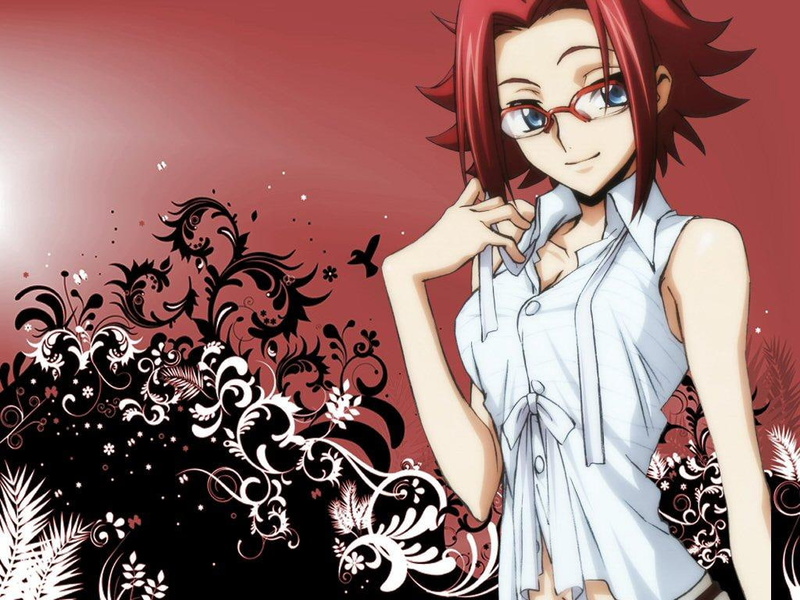 geass, meganekko, Code Geass, hd, 480P, code, stadtfeld, x, anime, kallen, Stadtfeld Kallen, art