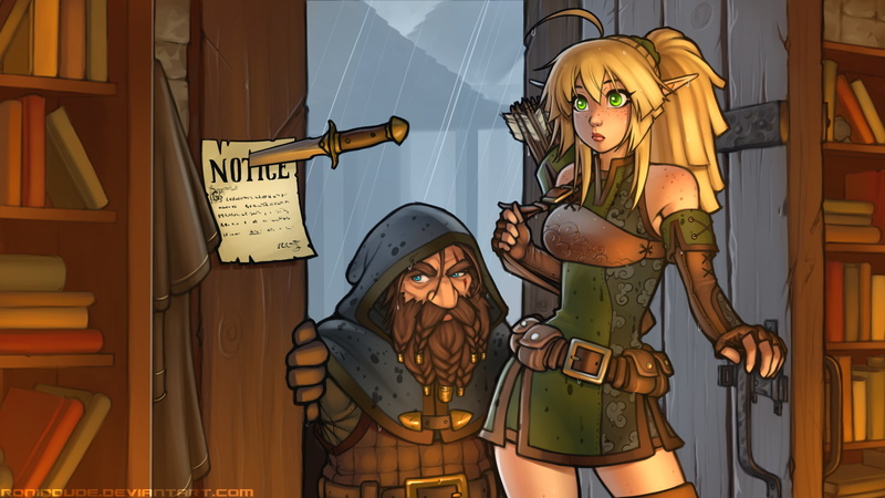 1080P, dwarfs, elves, blonde, Ray Cornwell II, RoninDude