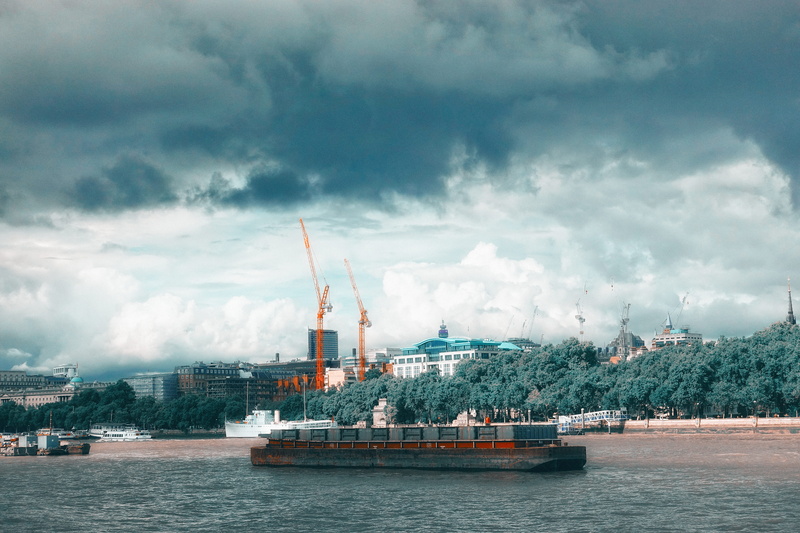 football, nature, built structure, construction, trees, cloud - sky, industry, waterfront, transportation, crane - construction machinery, outdoors, united kingdom