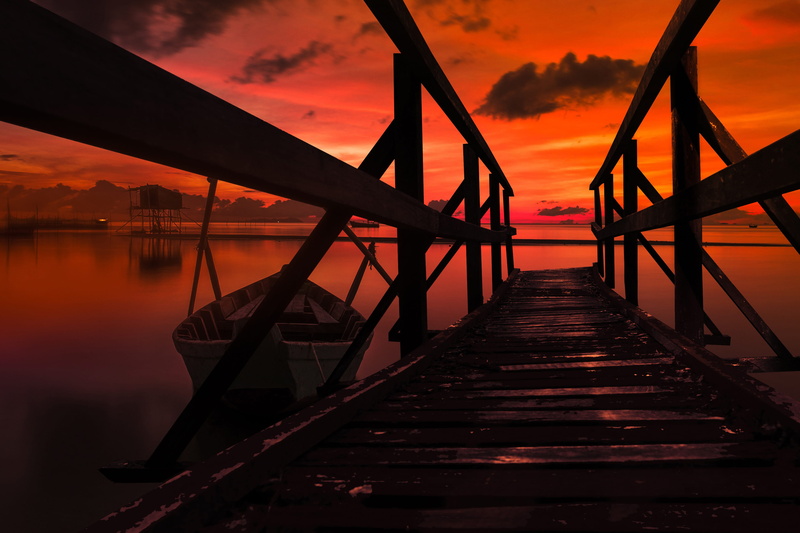 summer, boat, sunset, no people, nature, silhouette, pier, the way forward, outdoors, reflection, beauty in nature, lake, scenics - nature, transportation