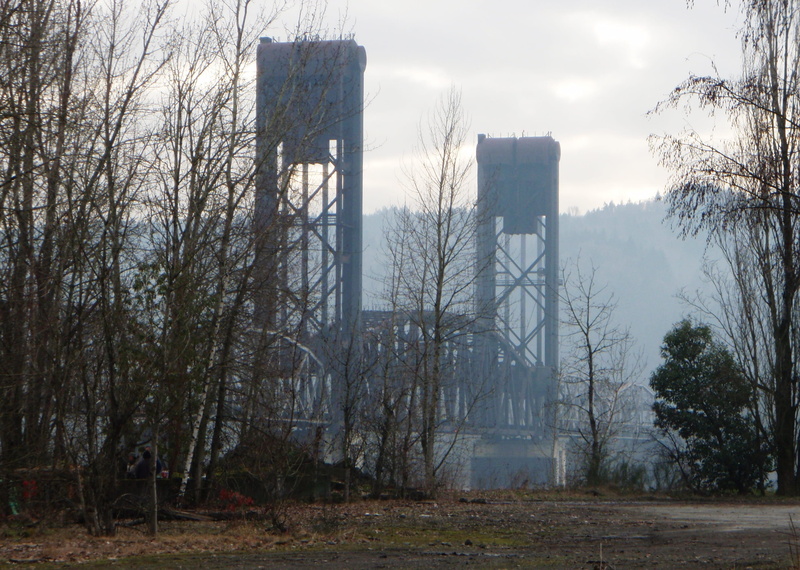 forest, Winter, oregon, smoke stack, architecture And Buildings, Bridge, architecture, land, Portland, tower, tall - high, environment, willamette, tree