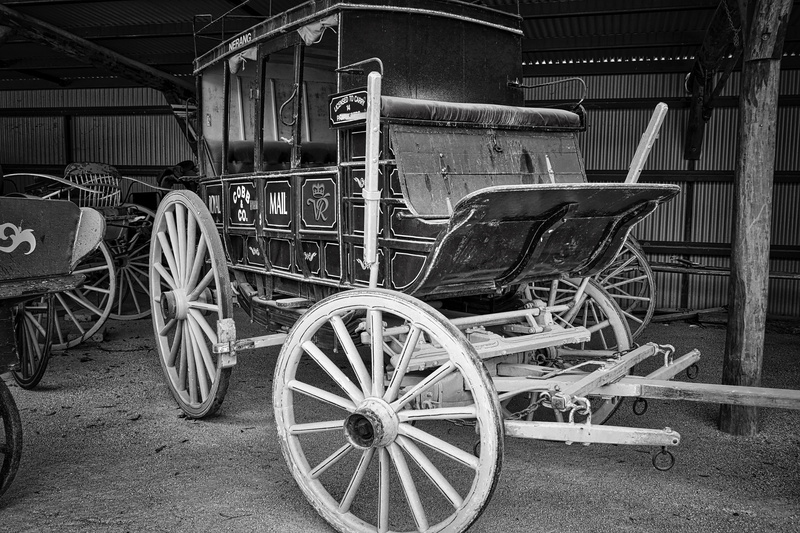 antique, outdoors, building, Vintage, stationary, no people, wagon wheel, black And White, old, Wagon, land vehicle, day, historic, abandoned, mode of transportation