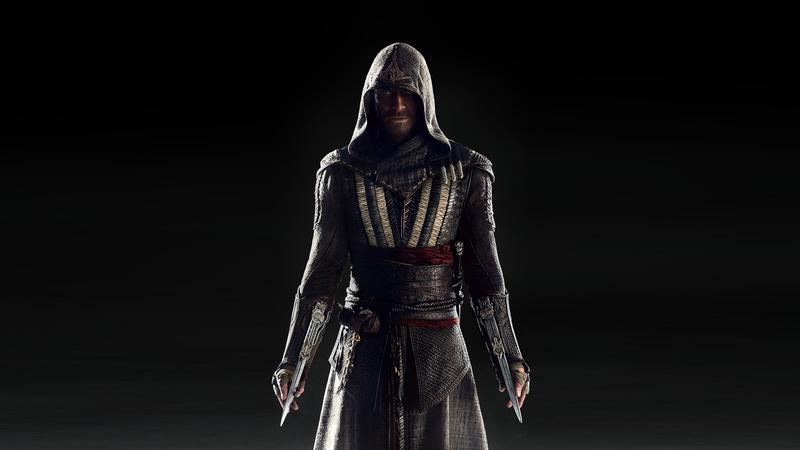 three quarter length, black background, spirituality, indoors, human representation, architecture, warrior - person, Assassins Creed, religion, studio shot