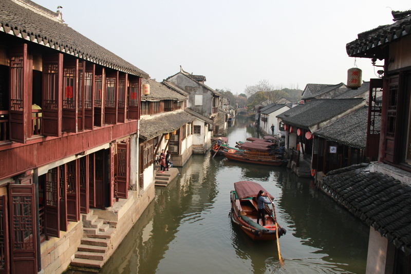 building exterior, waterfront, jiangnan, water, transportation, outdoors, houses, building, residential district, ship, sky, 5K, mode of transportation