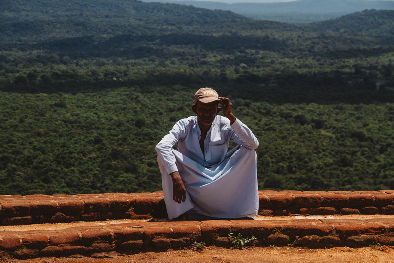 hairstyle, rocks, sigiriya lion rock, day, sunny, outdoors, cap, 5K, forest, guide, young women, land, tree, plant, lifestyles, sri lanka, leisure activity