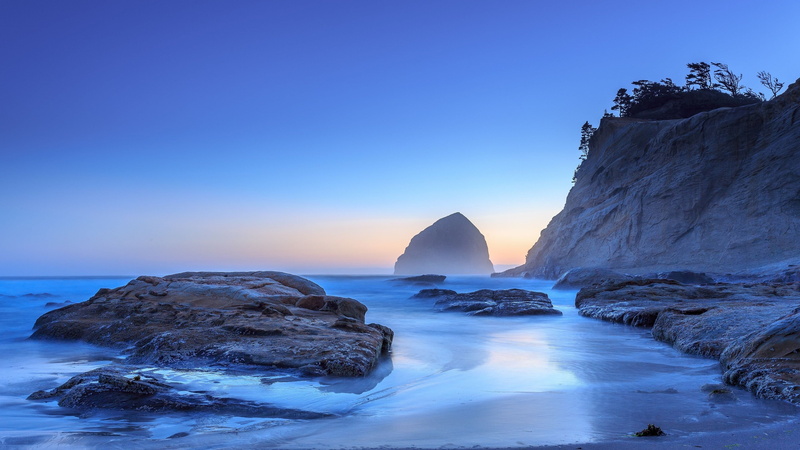 4K, travel, sea, Best Beaches in the World, sunrise, USA, sunset, beach, Oregon, Pacific Ocean, 5k, tourism, 4k