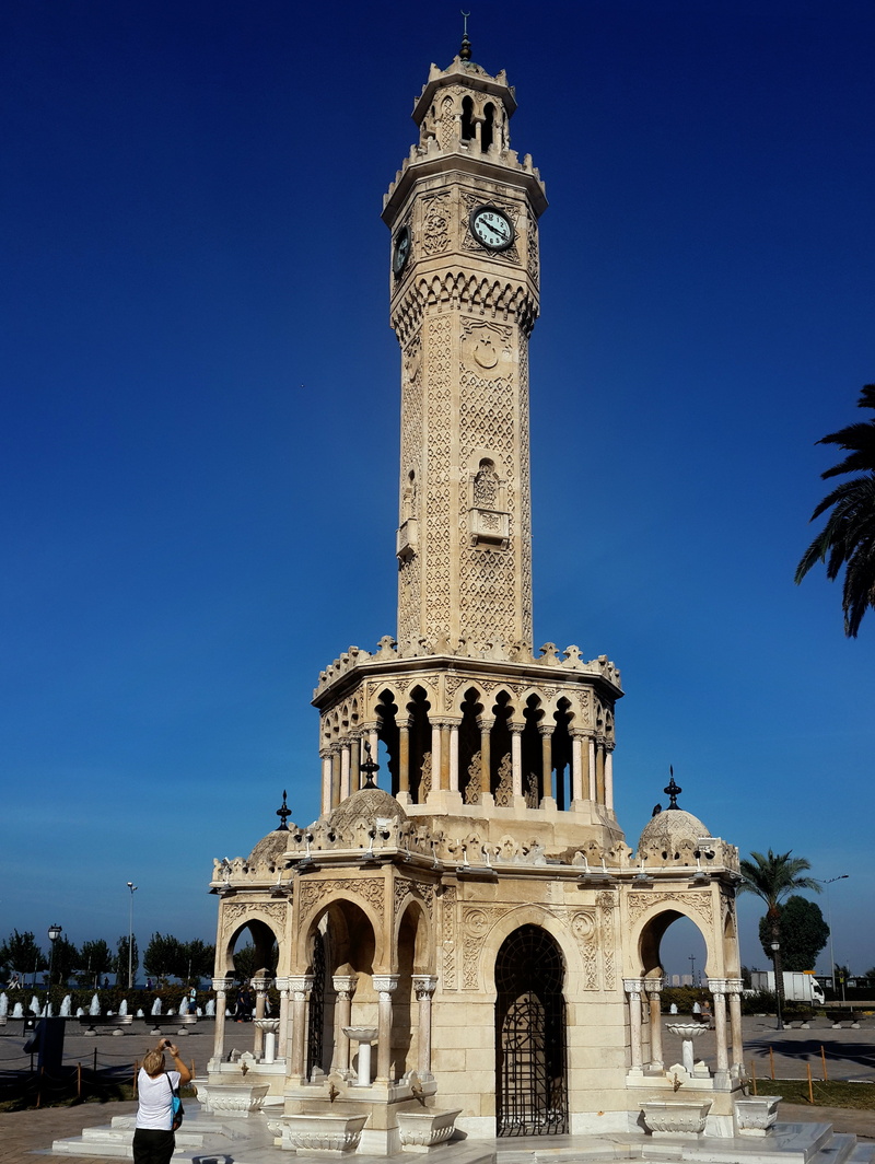 spirituality, clock, nature, building exterior, blue, izmir, the past, place of worship, 4K, building, on, turkey, mansion, ancient civilization, travel destinations