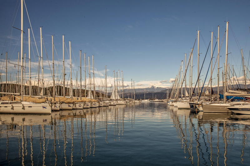 sailboat, fethiye, 5K, nautical vessel, blue, iskele, harbor, port, sea, water, reflection, tranquility, travel, mode of transportation, no people, yacht